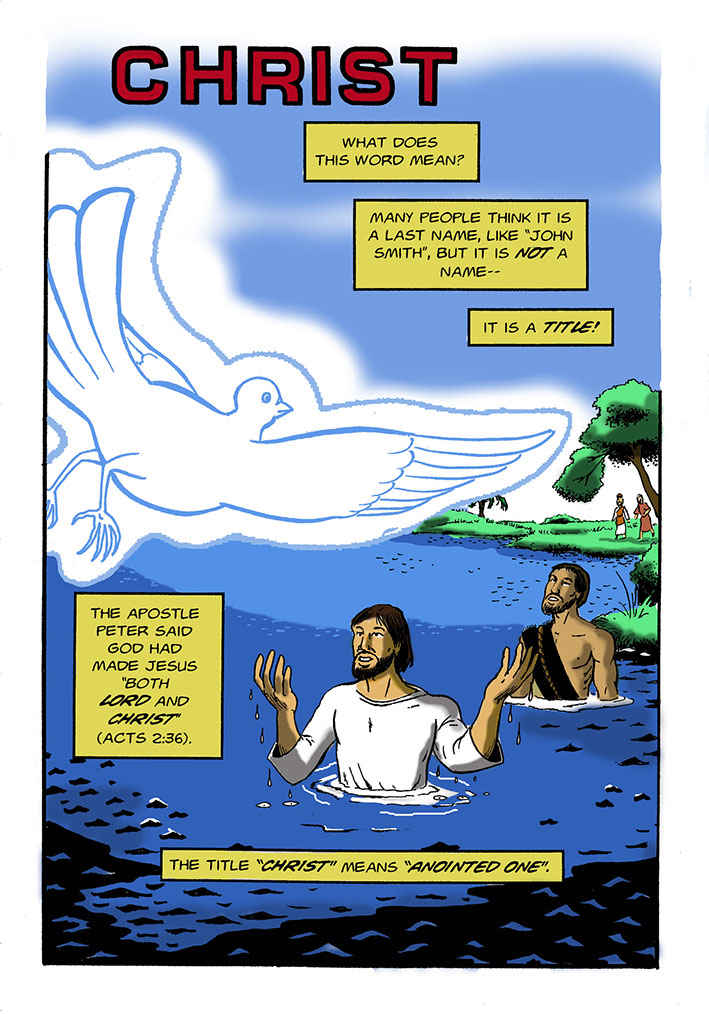 Illustrated page from Christ